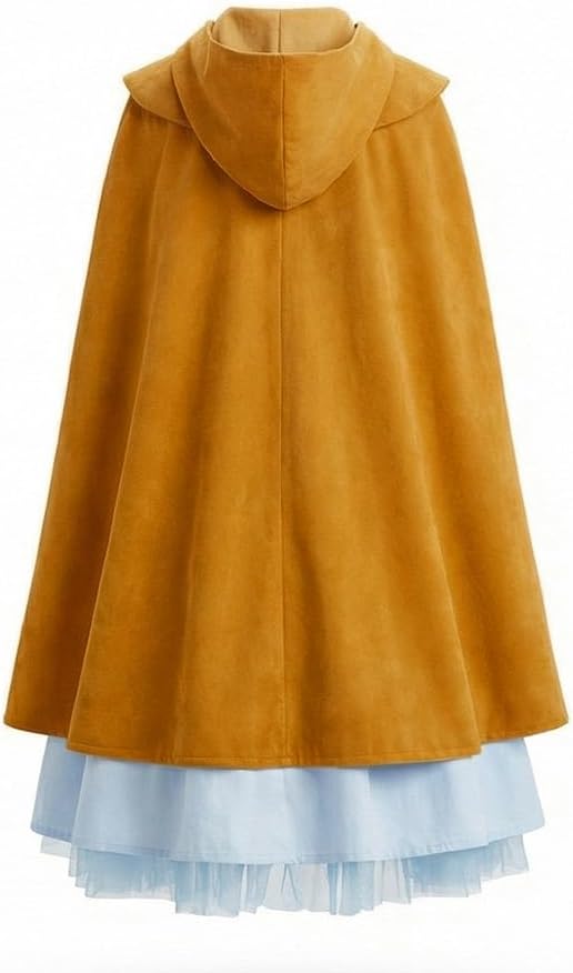 Boomtrader Women Girls Holly Wheeler Cosplay Dress Cloak Scarf Costume Halloween Carnival Outfits(Without Bag) - Image 3