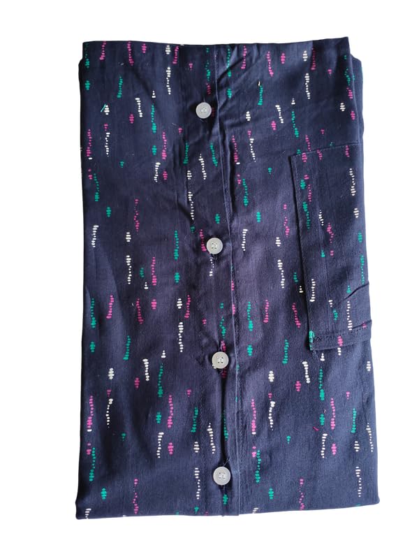 Image of MENMAII Women's [L-4XL] Full Open /Front Buttoned [a Kind of Adaptive Clothing] Multipurpose Nighty for Maternity /Pregnancy /Elderly /Patient /Feeding /Hospital Purpose Nighty Calf Length
