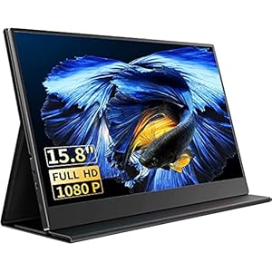 15.8 inch draagbare monitor, IPS-scherm met HDMI met Type-C Volledige functie 1080 FHD Externe Monitor, voor laptop PC…