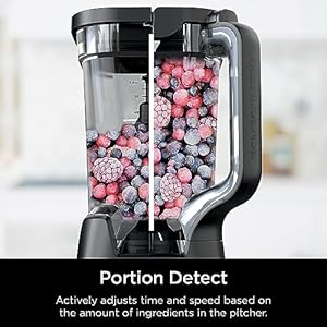 Ninja detect power blender pro personal single serve blendsense technology for smoothies food and more compact kitchen countertop 1800 p watts 72 oz pitcher 2 24 oz cups black tb301  urban country home decor