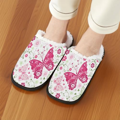 Fuzzy Slippers Women Men Non Slip Indoor Outdoor Cozy Fluffy Slipper Memory Foam Fleece-Lined Fall Winter Warm Travel Comfortable House Shoes Holiday Gifts Pantuflas Para Mujer2