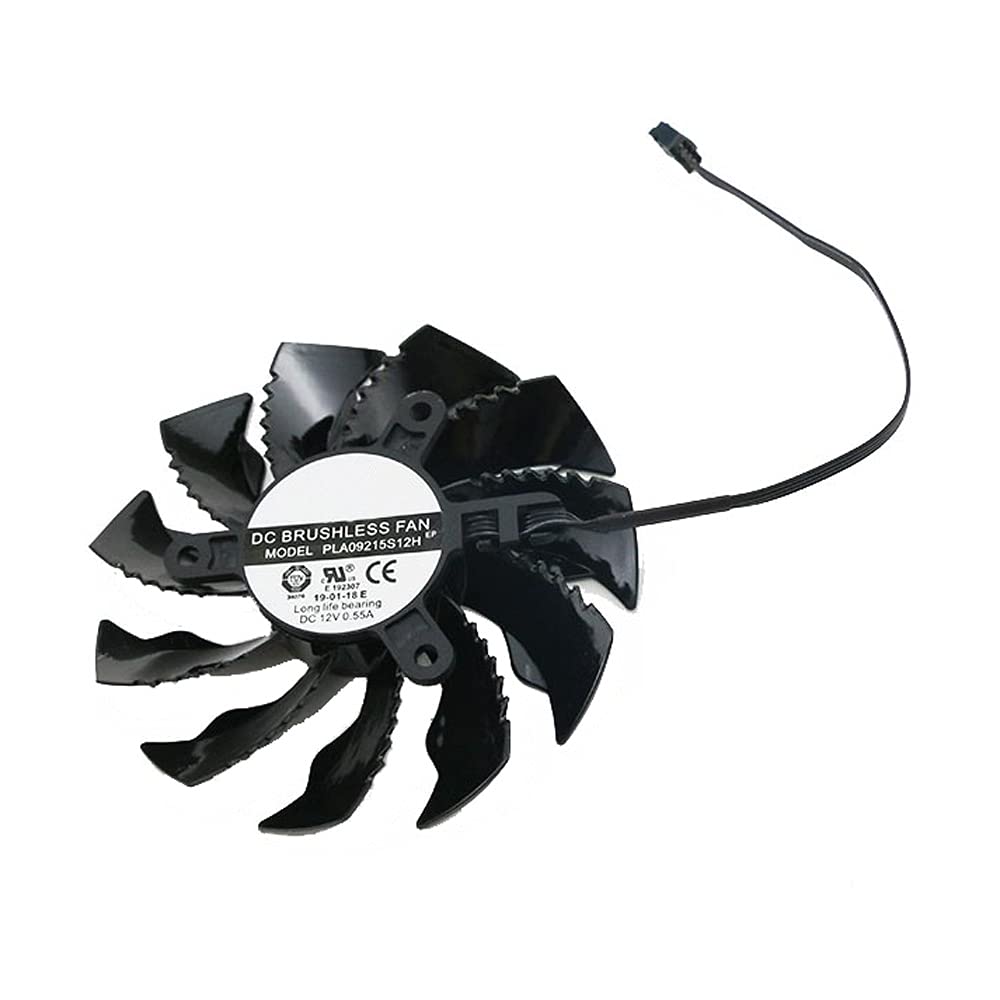 Ventilateur De Remplacement 95mm Pour Carte Graphique MSI GTX 1660/RTX 2060/2070 AERO ITX - Connecteur 4 Broches