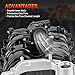 615-375 Engine Upper Intake Manifold with Gasket ＆ Thermostat Kit Compatible with Ford 2007 2008 E-150 E-250 F-150 Lobo V8 4.6L Replace# 615375 7L3Z-9424-F 7L3Z9424F 019495456162