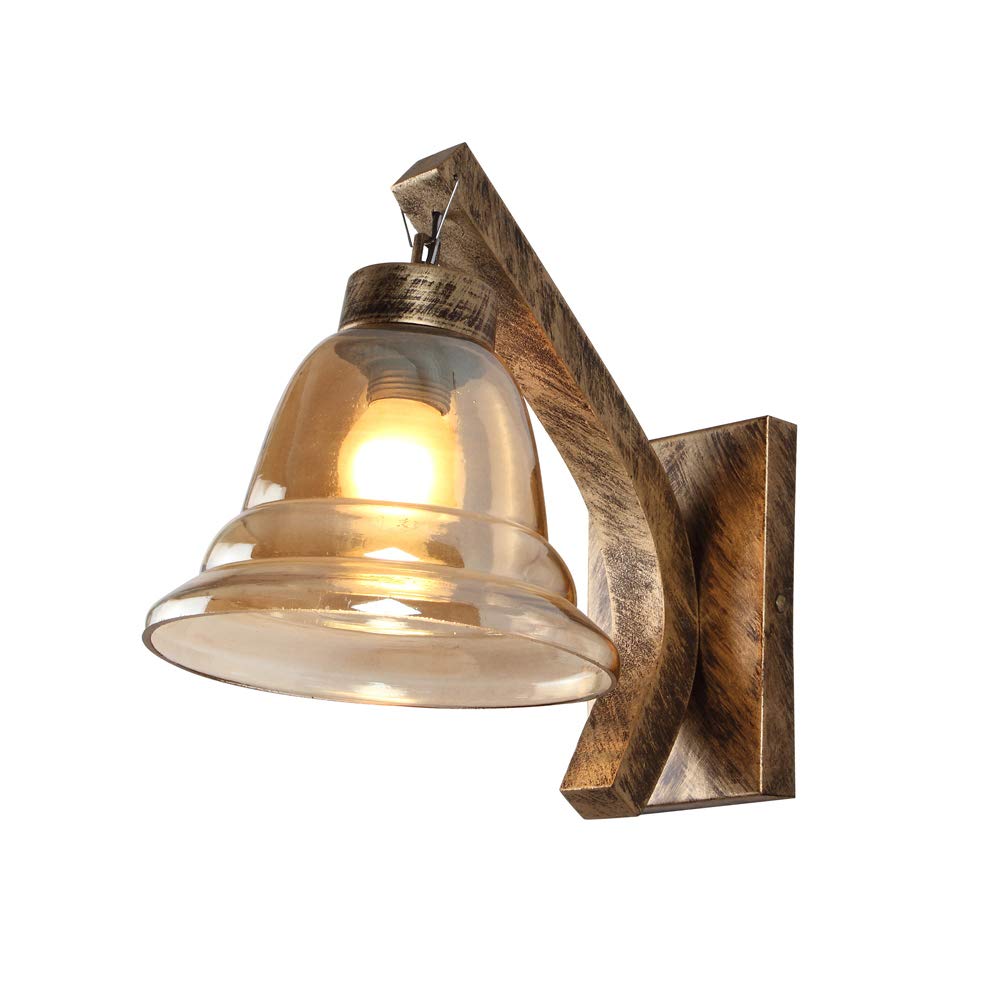 LEARC Designer Lighting Wrought Iron Rustic Finish Wall Light WL2438