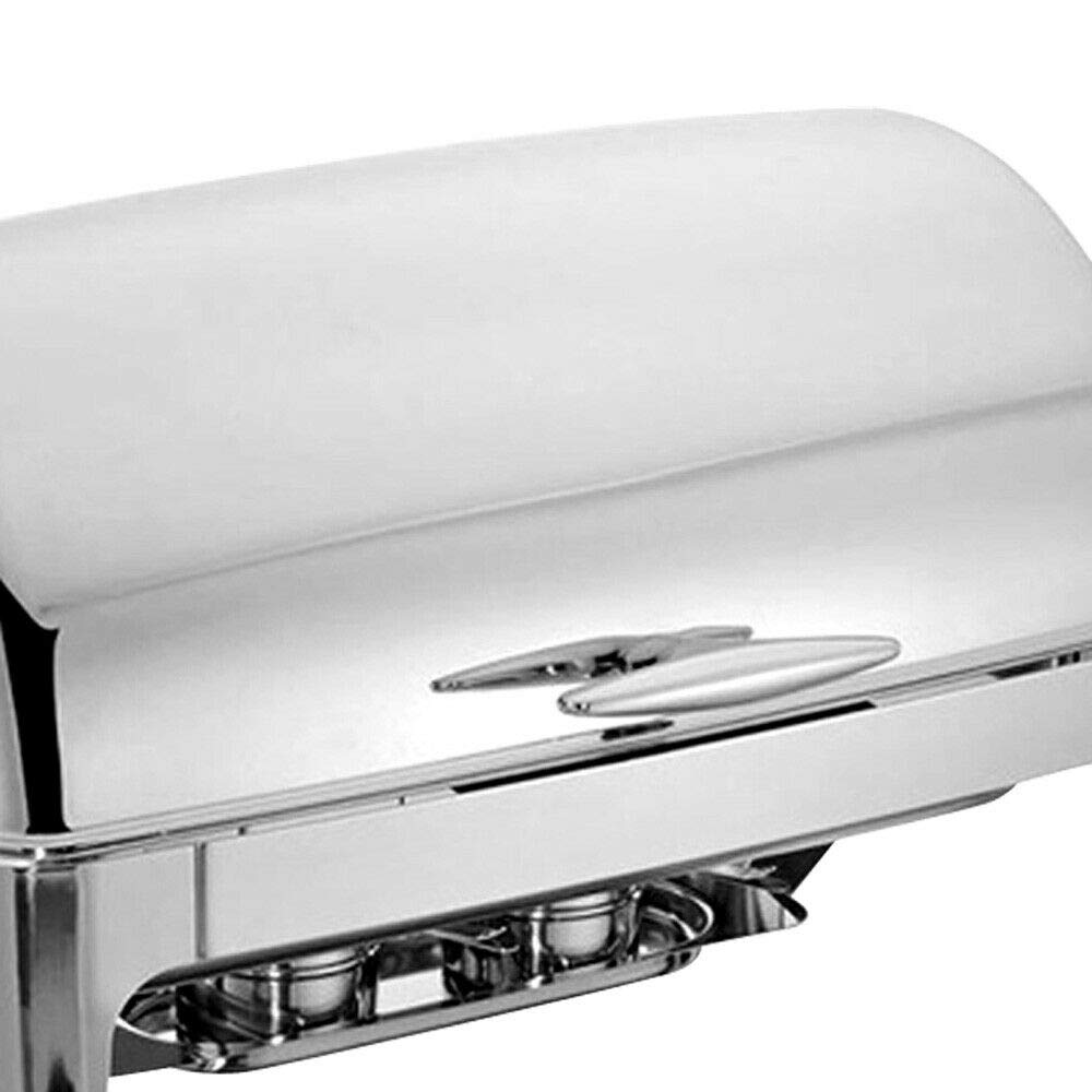 Chafing Dish - Scaldavivande scaldavivande per buffet chafing Dish, in acciaio INOX, per catering, buffet e feste