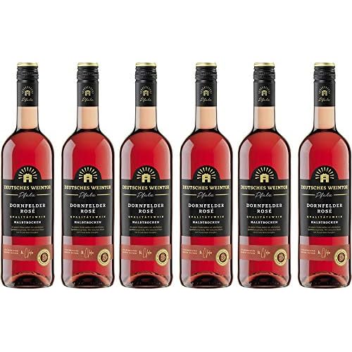 Deutsches Weintor Dornfelder Roséwein Halbtrocken (6 x 0.75 l)