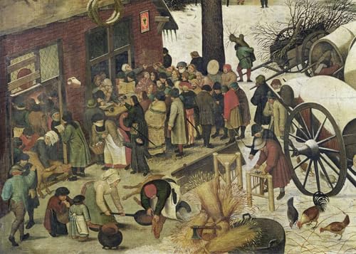 Toile le Recensement à Bethléem Bruegel l'Ancien 60x90cm pour Bureau