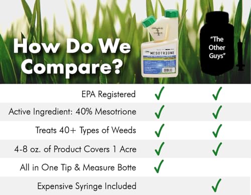 Liquid Harvest 02106 Mesotrione - 8Oz - Mesotrione Concentrate (Compare To Tenacity) - Pre And Post-Emergent Weed Killer thumb #4