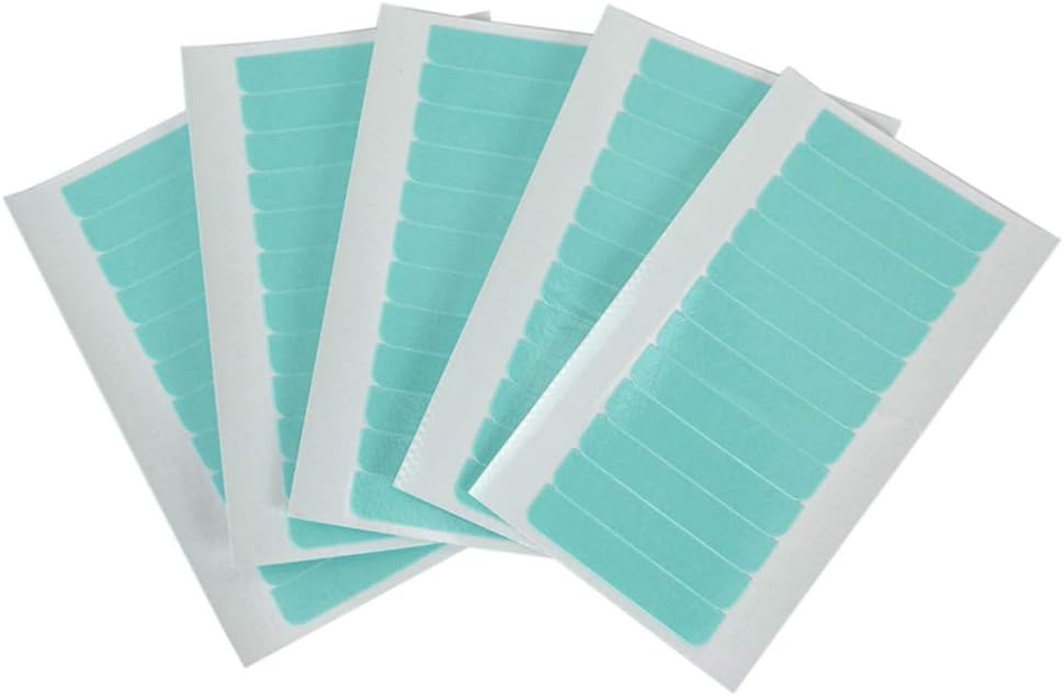 Hair Extension Tape Tabs Double Sided Water-Proof Straight Strip Seamless Beauty Tool Tape in Hair Extensions 5 Pack, 60 pcs, 4cm x 0.8cm
