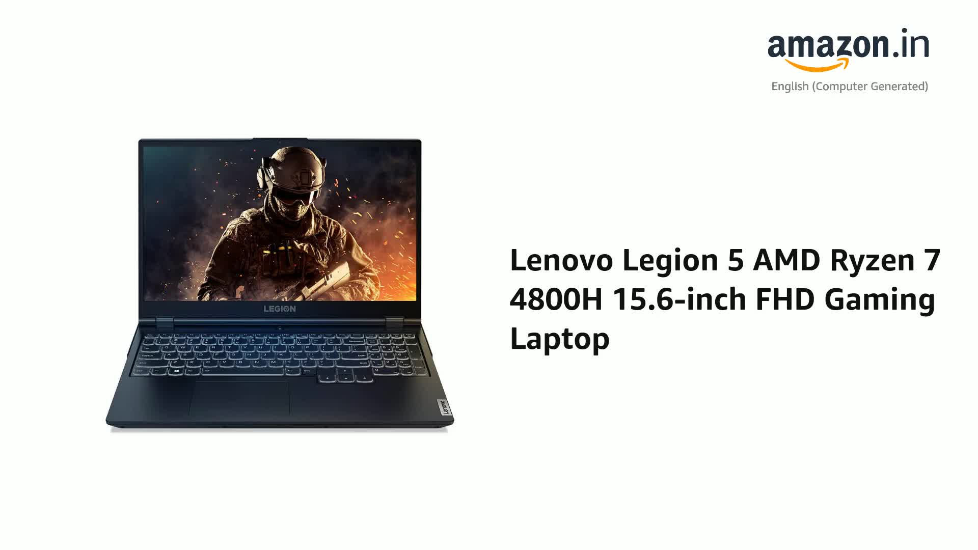 Lenovo Legion 5 AMD Ryzen 7 4800H 15.6 inches FHD16GB/1TB HDD +