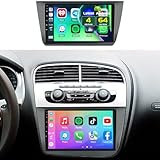 4+64GB Android 15 Radio para Seat Altea 2004-2015, Toledo 2004-2009 Wireless Carplay Android Auto Pantalla Táctil 9 Pulgadas 2 DIN Autoradio con GPS, Bluetooth, FM RDS, 32EQ DSP, Cámara Trasera
