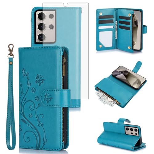 Coque Samsung S24 Ultra YM020 Bleu Évitez les Chocs et Rayures