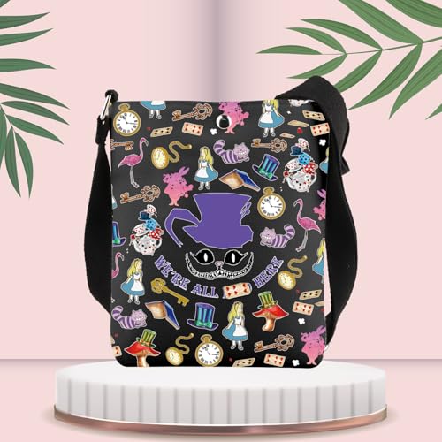FUSTMW Alices Gifts Alices Crossbody Bag Alices Fairy Tale Fans Gift Alices Movie Bag with Shoulder Strap3