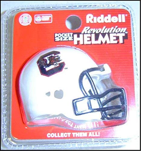 Riddell NCAA South Carolina Fighting Gamecocks Helmet Pocket ProHelmet Pocket Pro VSR4 Style, Team Colors, One Size