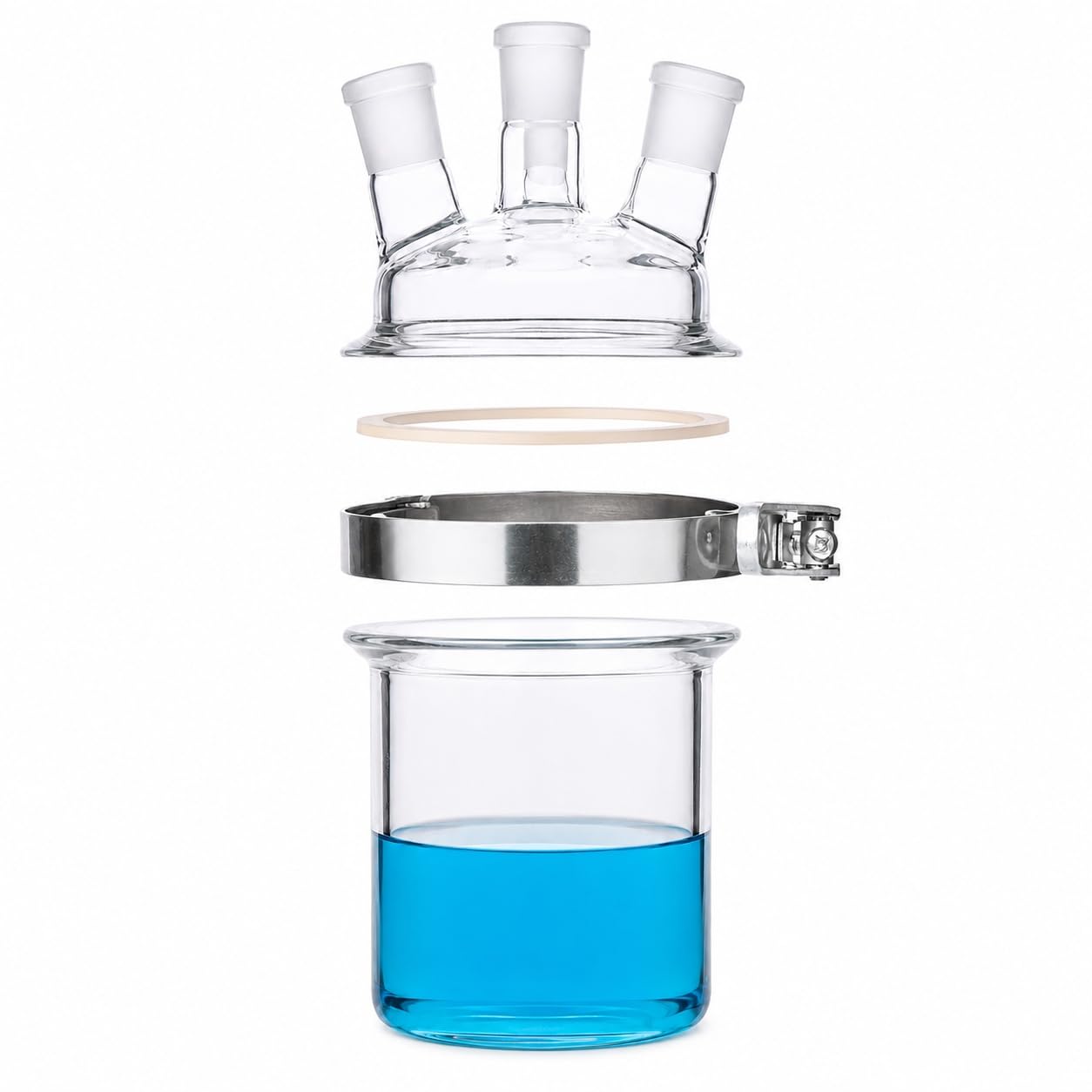 Otwarty Zestaw Kolby Reakcyjnej 24/29-4 Szyjek 250ml