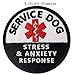 Service Dog PTSD Do Not Distract, Not All Disabilities are Visible, Stress Stress Anxiety Response Vests/Harnesses Emblem Embroidered Fastener Hook Loop Backing Patches