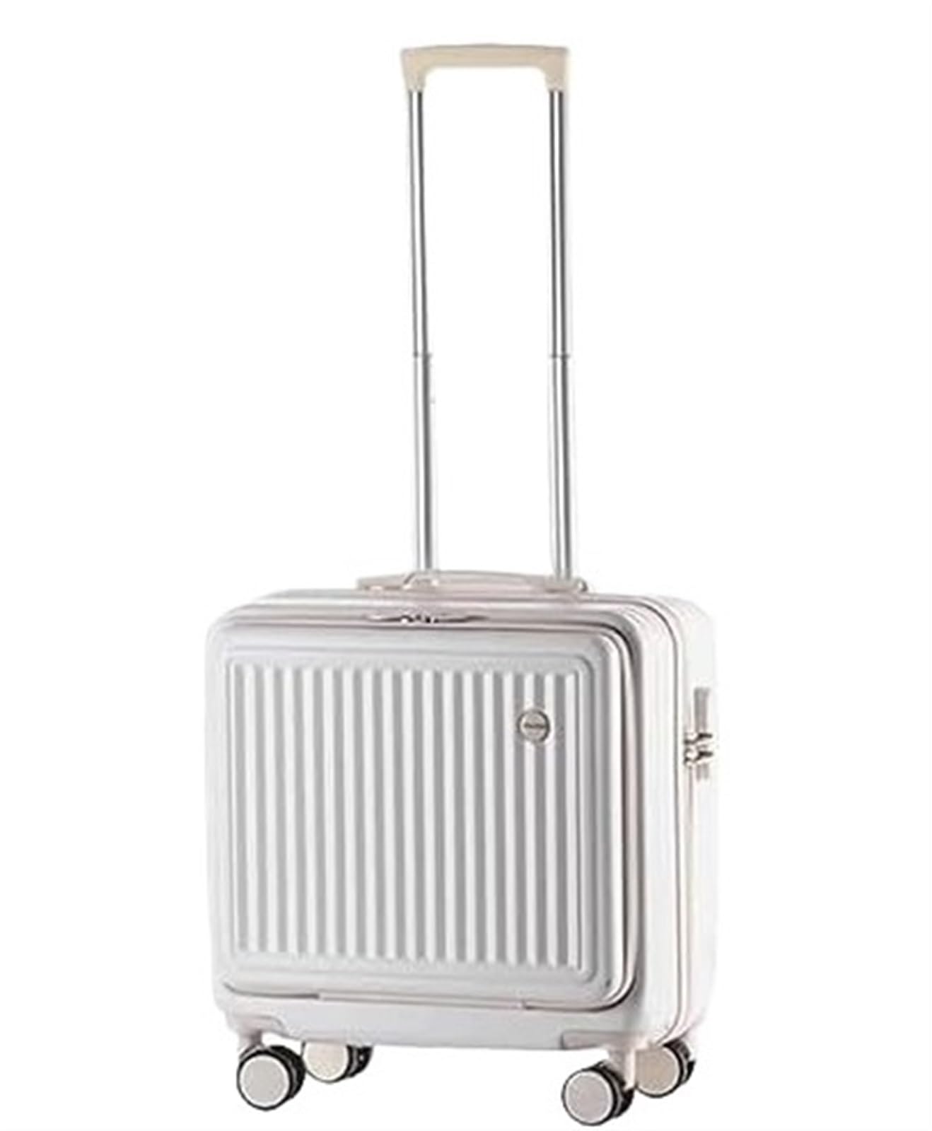 Valigia Bagaglio A Mano Piccolo, Copertina Anteriore, Valigia Completamente Aperta, da Stiva Valige Bagaglio Mano(White,20inch)