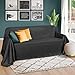Beautissu Tagesdecke 210x280 cm Überwurfdecken für Sofa Romantica Wildleder-Optik Überwurf Bettabdeckung Tagesdecken Bettüberwurf & Sofaüberwurf Decke Sofa Überwurfdecke Bett Tagesdecke Anthrazit