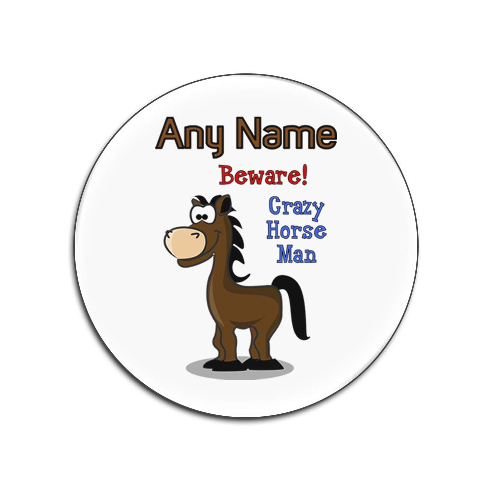 Sous-verres ronds Crazy Horse Man blancs pour vos apéritifs et pauses café
