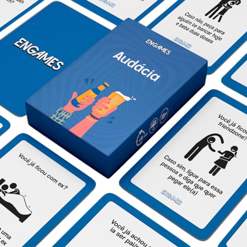 Jogo de Cartas Audácia para Adultos Anime a sua Resenha Jogo para adultos Festa Drink Game Beber Esq