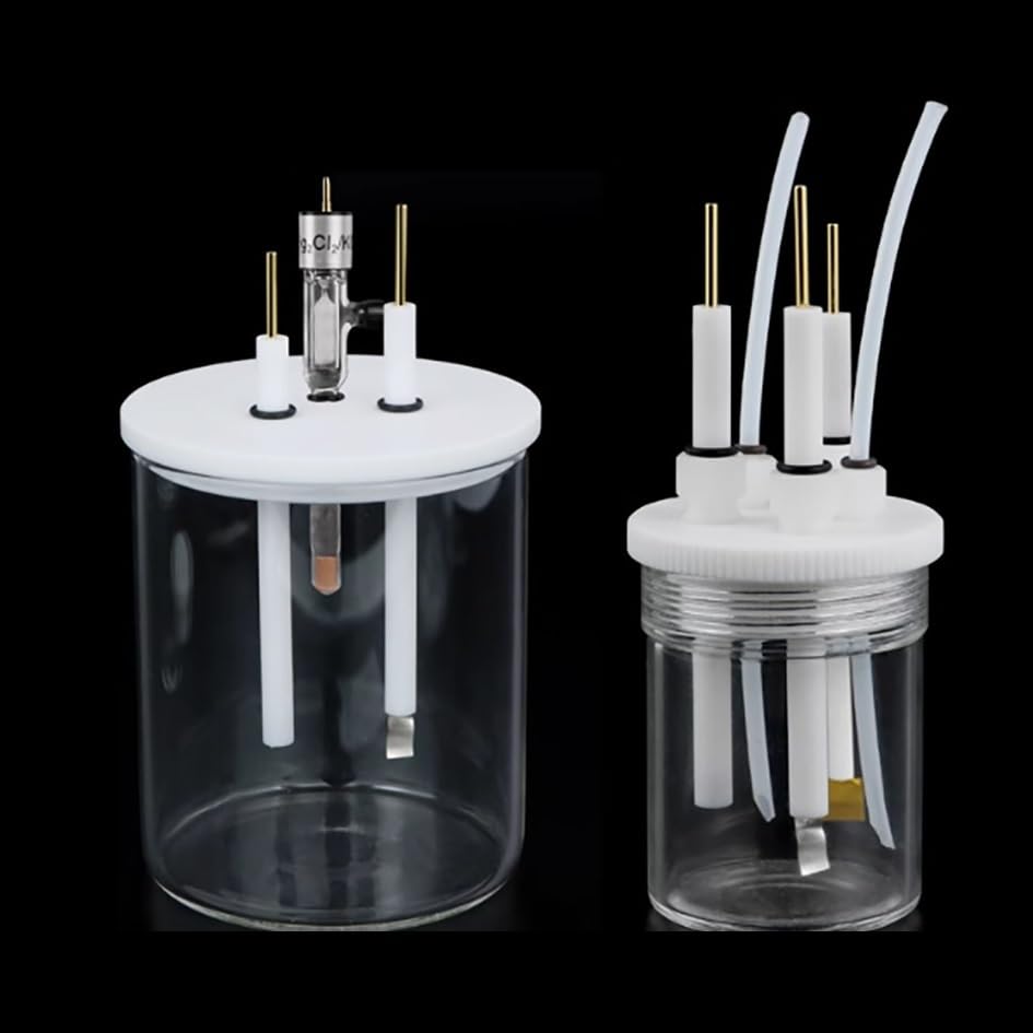 Cellule électrochimique à trois électrodes scellées 200ml pour poste de travail - 4