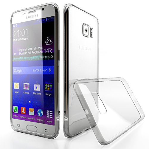 Galaxy S6 Case, Dreo [Crystal Flex] Galaxy S6 Clear Case Premium Clear Flexible Soft TPU Material [Scratch Resistant / Anti Yellow-Aging / Slim Easy Grip] - Authentic Retail Packaging - for Samsung Galaxy S6 (Crystal Clear)