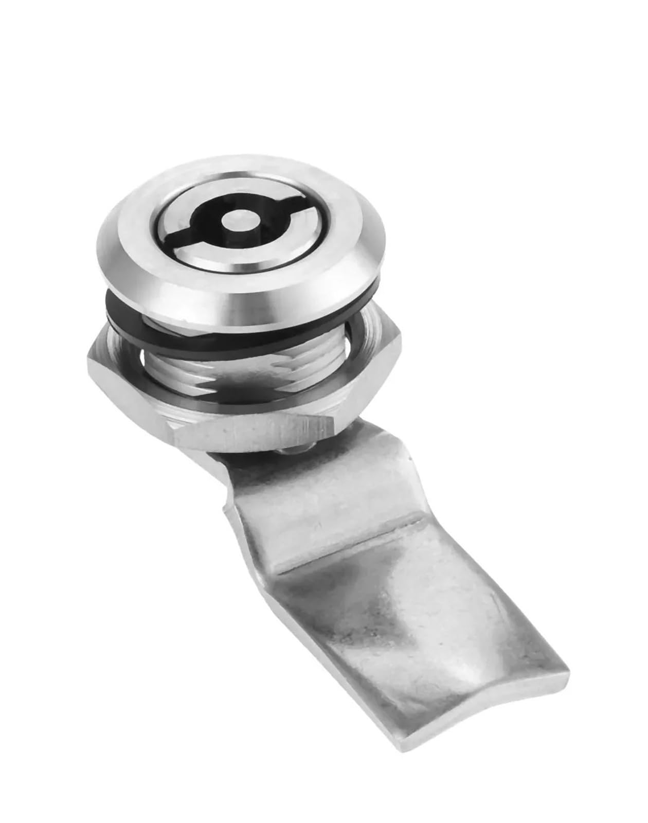 1 serrure à came en acier inoxydable pour armoire électrique triangle linéaire intérieur hexagonal serrure pour placard, tiroir, boîte de distribution