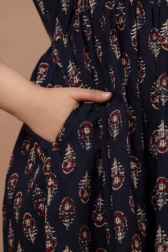 Image of Maternity Feeding Anarkali Kurti Dress for Women | Cotton Nursing Kurta with Both Side Zippers | Pregnancy & Nursing Wear | Comfortable Ethnic