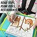 Totebook Kids White Board Dry Erase Activity Book Bundle with 2 Extra Activity Books for Kids Ages 4-7, Screen Free Coloring, Drawing, Mazes - Tethered Washable Markers, Reusable Stickers (Ocean)