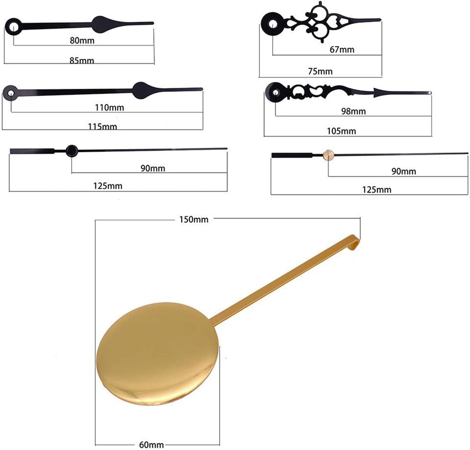 Pendulum Clock Movement Quartz DIY Movement Kits