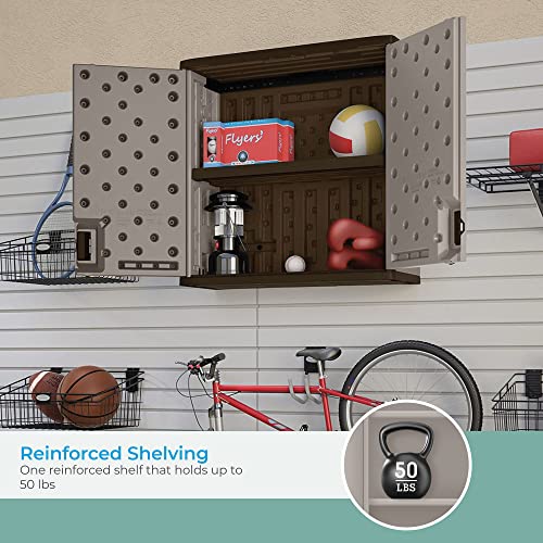 Suncast BMC3000 Armoire en résine pour rangement mural de garage