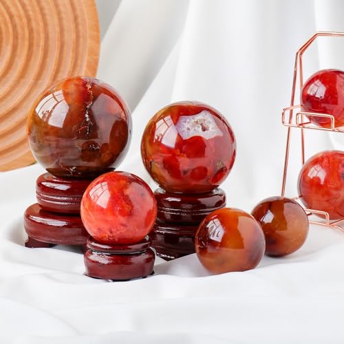 Cornaline boule décorative 4 cm : la solution minérale naturelle contre un intérieur terne - 7