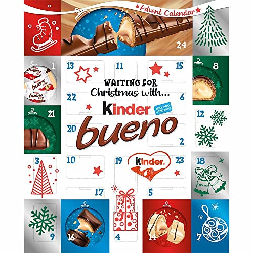 Kinder Bueno Calendario de Adviento con tarjeta de Navidad gratis