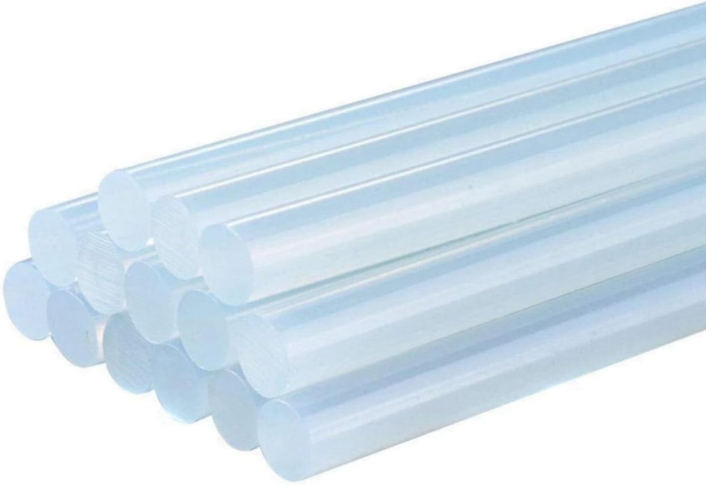 Hot Glue Sticks,Full Size,8" Long x 0.43" Diameter,for Large Hot Glue Guns,Clear,50 Pieces