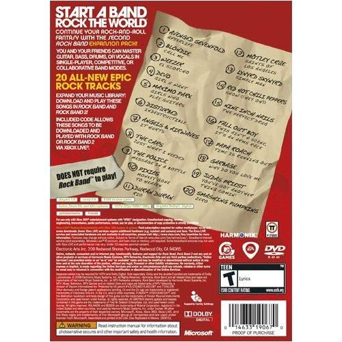 Image of Rock Band Track Pk Vol2 Xbox 360 (Renewed)