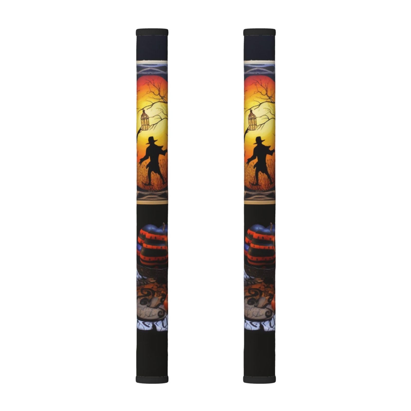 VGFJHNDF Refrigerator Door Handle Covers 2-Pack, Halloween Party Printed Protect and Decorate for Fridge Ovens Dishwashers
