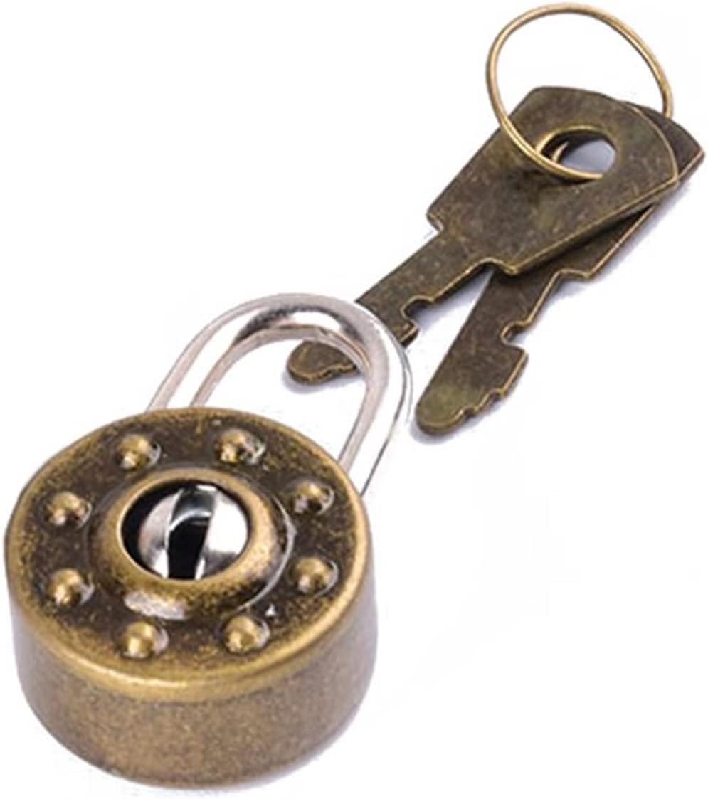 Mini Padlock Small Luggage Box Key Lock with Key Bag Suitcase Decor Accessories