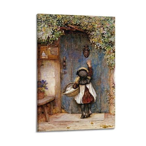 Poster The Visitor of Paintings par Arthur Hopkins toile 50x75cm