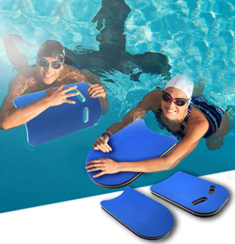 GOOGIC Swimming Kickboard Safty Swimming Training Aid Kickboard - U Design Swim Pool Float Easy Grip Pool Kick Boards Durable Easy Learning Safety Kickboard for Pool Swimmers Floating Buoy (Blue)