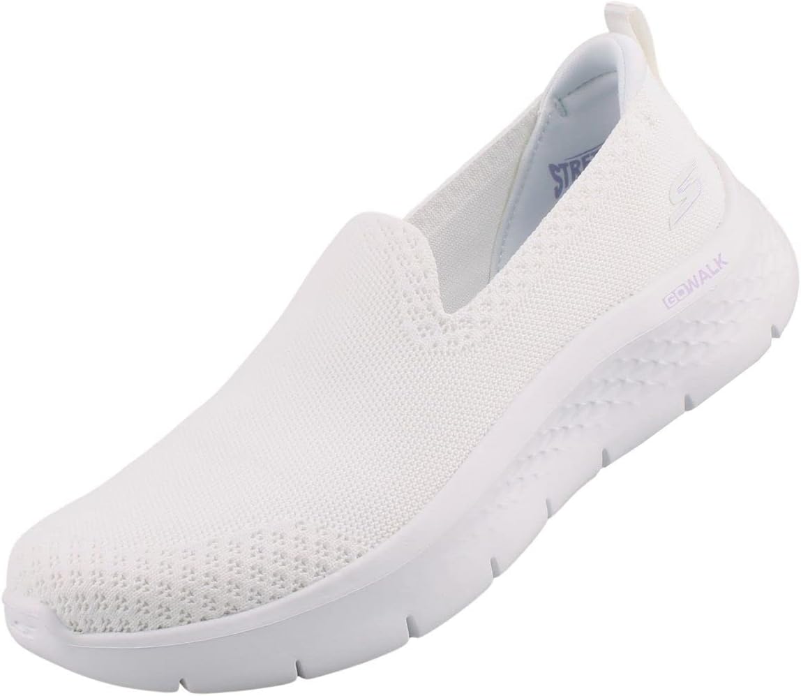 Skechers Women's Low-Top Trainers, White Textile Trim, 7