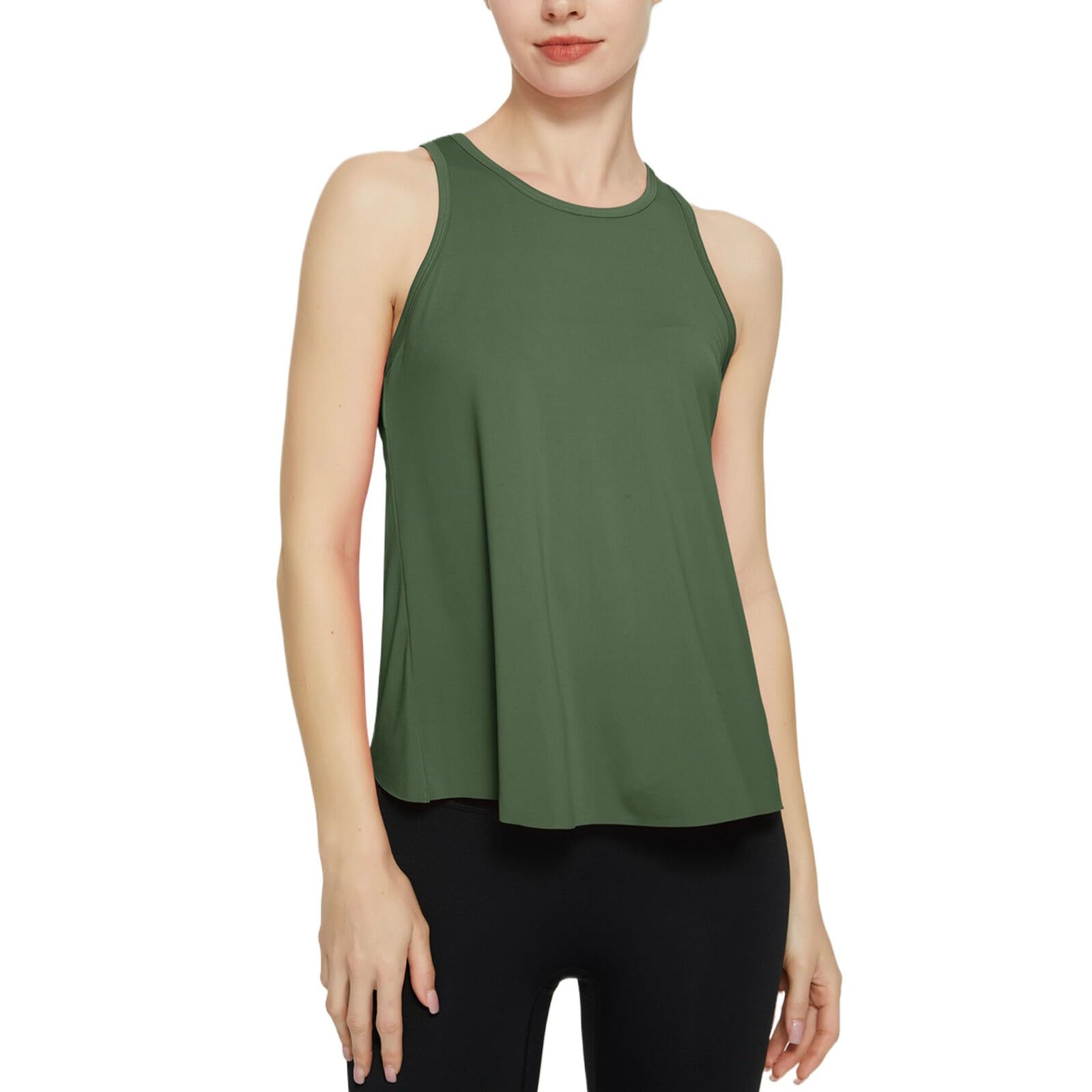 Workout Tops for Women Tank Top Loose Fit Sleeveless Yoga Pilates Outfits Athletic Gym Clothes Running Activewear