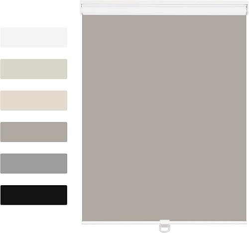 Boolegon Persianas enrollables opacas y fáciles de instalar, sin cordones, para oscurecer la habitación, con protección UV, para el hogar, la sala