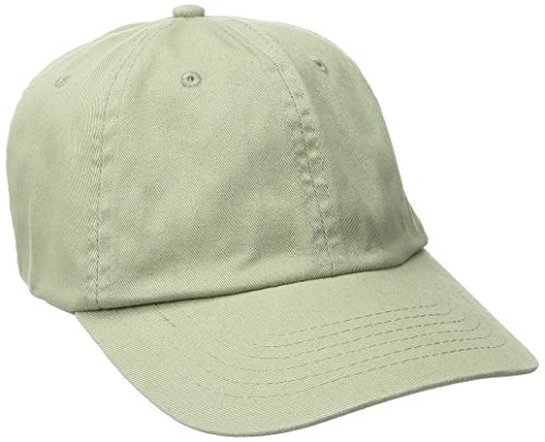 Dorfman Pacific Men's Washed Twill Cap With Precurve Brim, Sage, One Size #TOP5