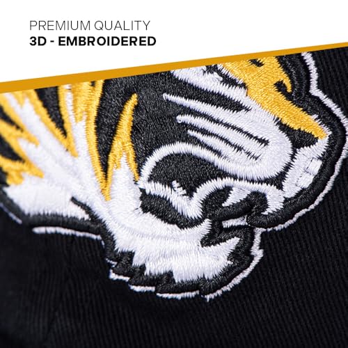 Gorra bordada ajustable negra para adulto miniatura 3