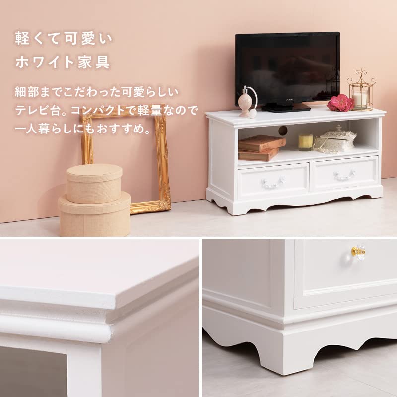 はるパパ　クリスタル取っ手が可愛い テレビ台 幅80cm 完成品 Amazon｜SEMI-HG テレビ台 幅80(クリスタル取っ手)｜ローボード
