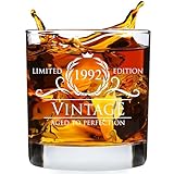 Humor Us Goods 31st Birthday Gifts for Him Her - 11 oz Whiskey Glass - 1992 31 Year Old Birthday Gifts for Men Women Turning 31 Mug - Fun Party Gag 31 Birthday Decorations for Men Gifts Ideas for Men