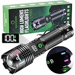 Esgreen Rechargeable Flashlights High Lumens 1,000,000, 2 Modes High/Low, Super Bright LED Flashlight USB C Long Distance 3280FT, Powerful Long Lasting 10H Strong Flash Light For Camping Hiking Travel