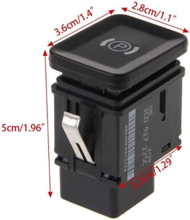 1 Pc Auto Car Electronic Brake Parking Switch Button Compatible with B6 C6 CC G1CG Models Handbrake Replacement Part
