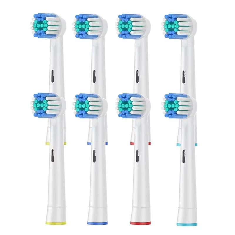 Replacement Toothbrush Heads Compatible with Oral-B Pro 1000 1500 2000 3000 5000 6000 7000 8 Pack Medium Soft
