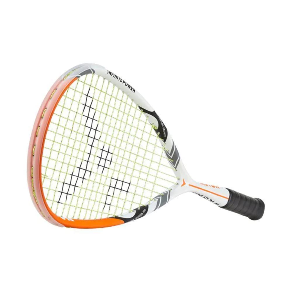 VICTOR IP 3L N Squash Racket, 120 g, medium Balance with Teardrop/Open Throat headform, Strung, Racket Cover Included